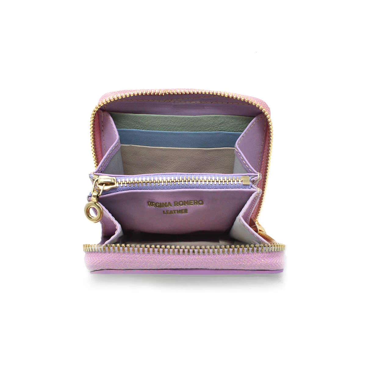 ATENEA - Rosa Pastel Regina Romero Accesorio Monedero Para Dama En Piel 6 ATENEA - Rosa Pastel Regina Romero Accesorio Monedero Para Dama En Piel - Imagen 6