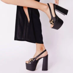 ERIN 150 - Negro Regina Romero Zapato Sandalia Plataforma Tacon Alto Para Dama En Piel -Reginaromero Tienda de ventas Regina Romero sandalia plataforma Erin negro piel 10