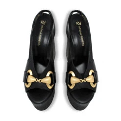ERIN 150 - Negro Regina Romero Zapato Sandalia Plataforma Tacon Alto Para Dama En Piel -Reginaromero Tienda de ventas Regina Romero sandalia plataforma Erin negro piel 2
