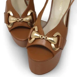 ERIN 150 - Miel Regina Romero Zapato Sandalia Plataforma Tacon Alto Para Dama En Piel -Reginaromero Tienda de ventas Regina Romero sandalia plataforma Erin tan piel 07