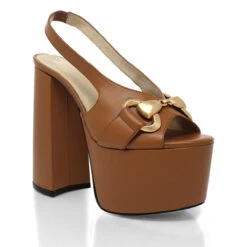 ERIN 150 - Miel Regina Romero Zapato Sandalia Plataforma Tacon Alto Para Dama En Piel -Reginaromero Tienda de ventas Regina Romero sandalia plataforma Erin tan piel 3