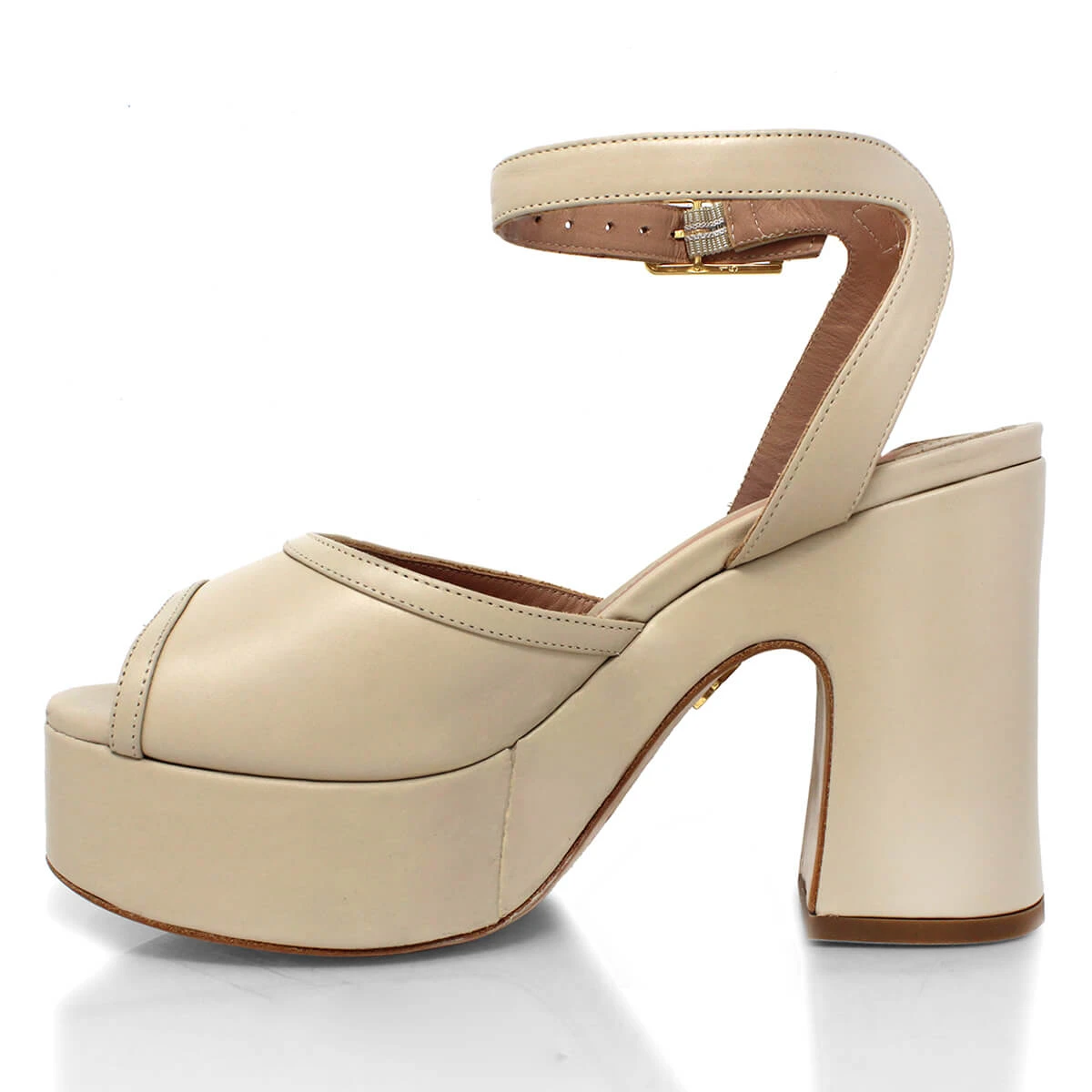 OLIMPIA 100 - Beige Regina Romero Zapato Sandalia Plataforma Tacon Alto Para Dama En Piel 6 OLIMPIA 100 - Beige Regina Romero Zapato Sandalia Plataforma Tacon Alto Para Dama En Piel - Imagen 6