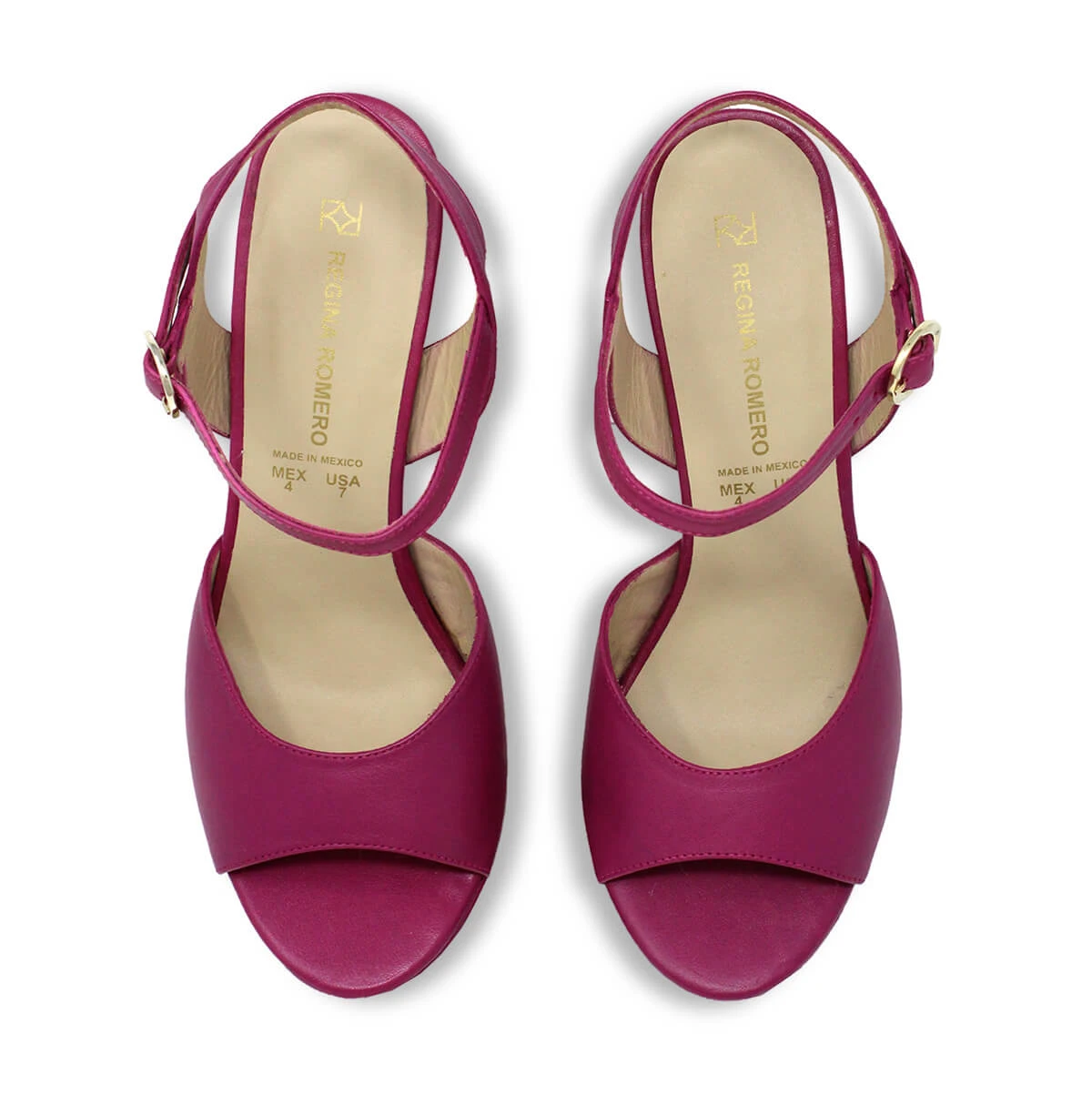 SABRINA 135 - Fucsia Regina Romero Zapato Sandalia Plataforma Tacon Alto Para Dama En Piel 5 SABRINA 135 - Fucsia Regina Romero Zapato Sandalia Plataforma Tacon Alto Para Dama En Piel - Imagen 5