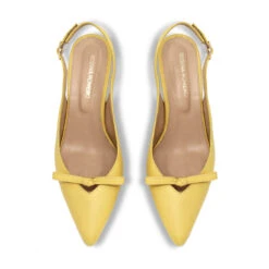 ANAHI 60 - Amarillo Regina Romero Zapato Sandalia Zapatilla Tacon Bajo Para Dama En Piel -Reginaromero Tienda de ventas Regina Romero sandalia zapatilla Anahi amarillo piel 2