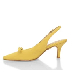 ANAHI 60 - Amarillo Regina Romero Zapato Sandalia Zapatilla Tacon Bajo Para Dama En Piel -Reginaromero Tienda de ventas Regina Romero sandalia zapatilla Anahi amarillo piel 4