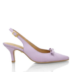 ANAHI 60 - Lila Regina Romero Zapato Sandalia Zapatilla Tacon Bajo Para Dama En Piel