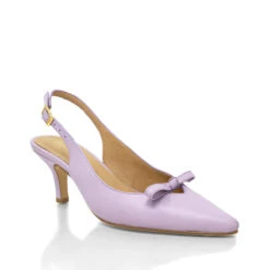 ANAHI 60 - Lila Regina Romero Zapato Sandalia Zapatilla Tacon Bajo Para Dama En Piel -Reginaromero Tienda de ventas Regina Romero sandalia zapatilla Anahi lila piel 3