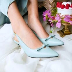 ANAHI 60 - Aqua Regina Romero Zapato Sandalia Zapatilla Tacon Bajo Para Dama En Piel 14 ANAHI 60 - Aqua Regina Romero Zapato Sandalia Zapatilla Tacon Bajo Para Dama En Piel -Reginaromero Tienda de ventas Regina Romero sandalia zapatilla Anahi menta piel 09