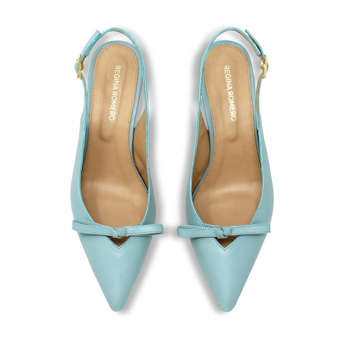 ANAHI 60 - Aqua Regina Romero Zapato Sandalia Zapatilla Tacon Bajo Para Dama En Piel 9 ANAHI 60 - Aqua Regina Romero Zapato Sandalia Zapatilla Tacon Bajo Para Dama En Piel - Imagen 9