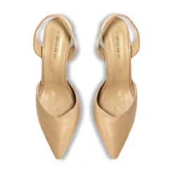 ROSANGEL 85 - Beige Regina Romero Zapato Sandalia Zapatilla Tacon Alto Para Dama En Piel -Reginaromero Tienda de ventas Regina Romero sandalia zapatilla Rosangel beige piel 2