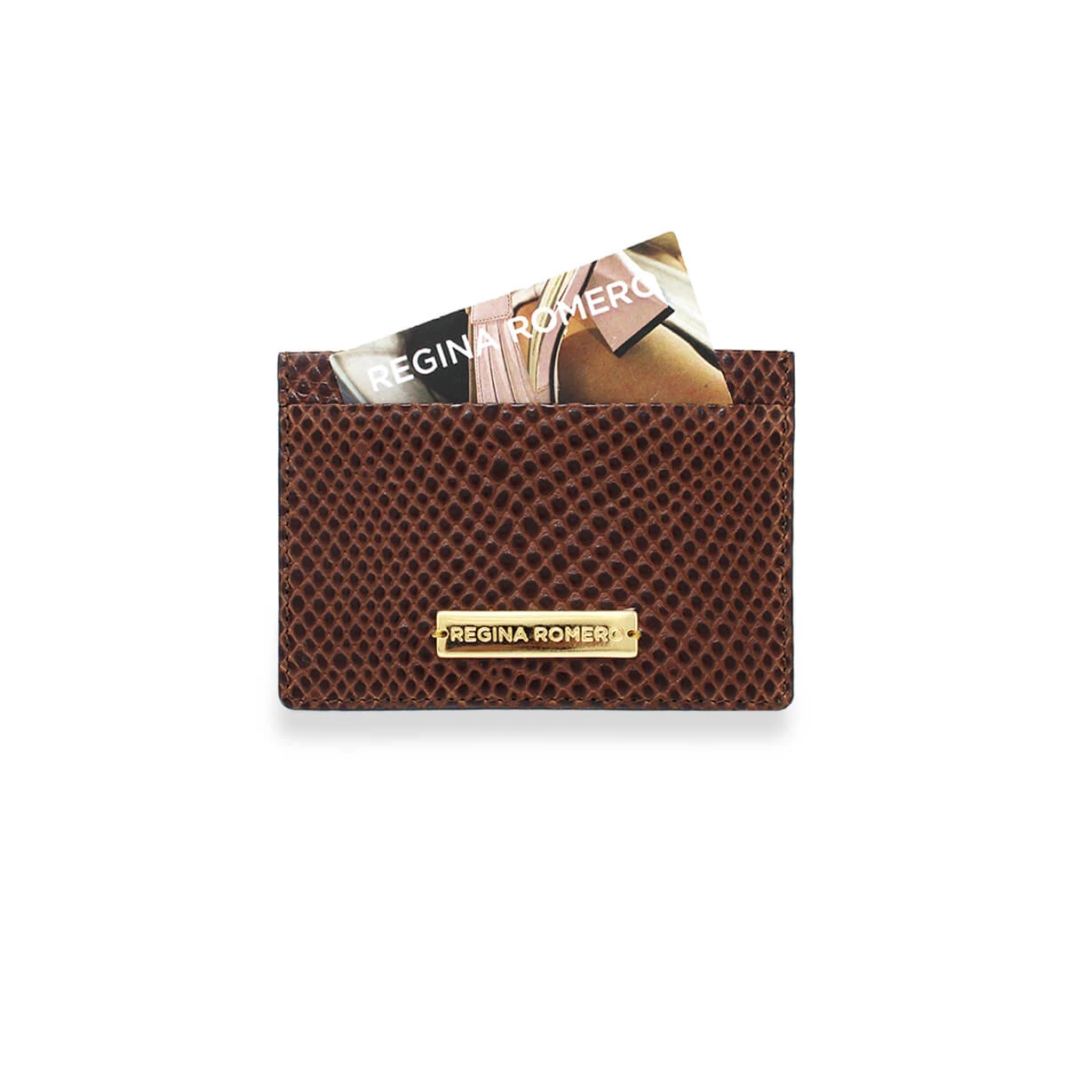 BLISS - Cafe Oscuro Regina Romero Accesorio Tarjetero Para Dama En Piel 3 BLISS - Cafe Oscuro Regina Romero Accesorio Tarjetero Para Dama En Piel - Imagen 3