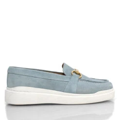 JUDY FLOW - Azul Claro Regina Romero Zapato Tenis Urbano Sport Para Dama En Piel