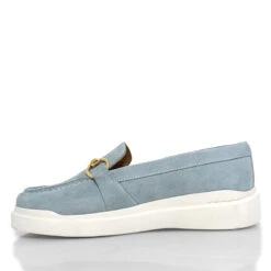 JUDY FLOW - Azul Claro Regina Romero Zapato Tenis Urbano Sport Para Dama En Piel -Reginaromero Tienda de ventas Regina Romero tenis urbano Judy flow ante azul 4