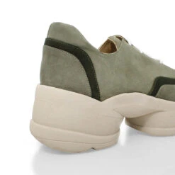 KIM 75 - Ante Verde Regina Romero Zapato Tenis Urbano Sport Para Dama En Piel -Reginaromero Tienda de ventas Regina Romero tenis urbano Kim ante verde piel 5