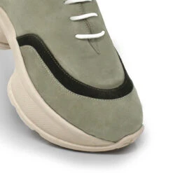 KIM 75 - Ante Verde Regina Romero Zapato Tenis Urbano Sport Para Dama En Piel -Reginaromero Tienda de ventas Regina Romero tenis urbano Kim ante verde piel 6