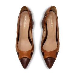 AURORA 75 - Cafe Regina Romero Zapato Zapatilla Tacon Alto Para Dama En Piel -Reginaromero Tienda de ventas Regina Romero zapatilla Aurora cafe piel 2