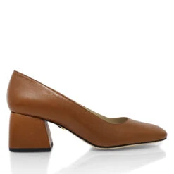 FIBI 40 - Miel Regina Romero Zapato Zapatilla Tacon Bajo Para Dama En Piel