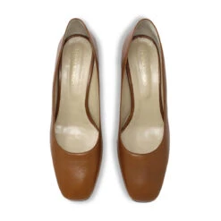 FIBI 40 - Miel Regina Romero Zapato Zapatilla Tacon Bajo Para Dama En Piel -Reginaromero Tienda de ventas Regina Romero zapatilla Fibi tan piel 02