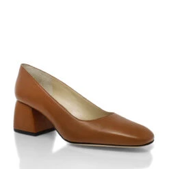 FIBI 40 - Miel Regina Romero Zapato Zapatilla Tacon Bajo Para Dama En Piel -Reginaromero Tienda de ventas Regina Romero zapatilla Fibi tan piel 03