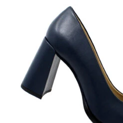 CASSIE 75 - Azul Marino Regina Romero Zapato Zapatilla Tacon Alto Para Dama En Piel -Reginaromero Tienda de ventas Regina Romero zapatilla New Cassie marino piel 5