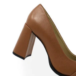 CASSIE 75 - Tan Regina Romero Zapato Zapatilla Tacon Alto Para Dama En Piel -Reginaromero Tienda de ventas Regina Romero zapatilla New Cassie tan piel 5 JPG