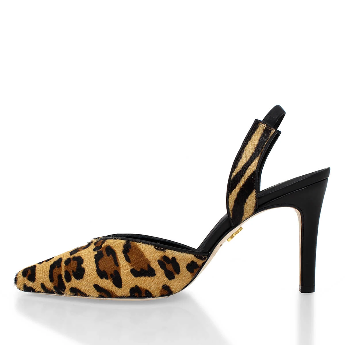 ROSANGEL 85 - Beige Print Y Negro Regina Romero Zapato Sandalia Zapatilla Tacon Alto Para Dama En Piel 5 ROSANGEL 85 - Beige Print Y Negro Regina Romero Zapato Sandalia Zapatilla Tacon Alto Para Dama En Piel - Imagen 5