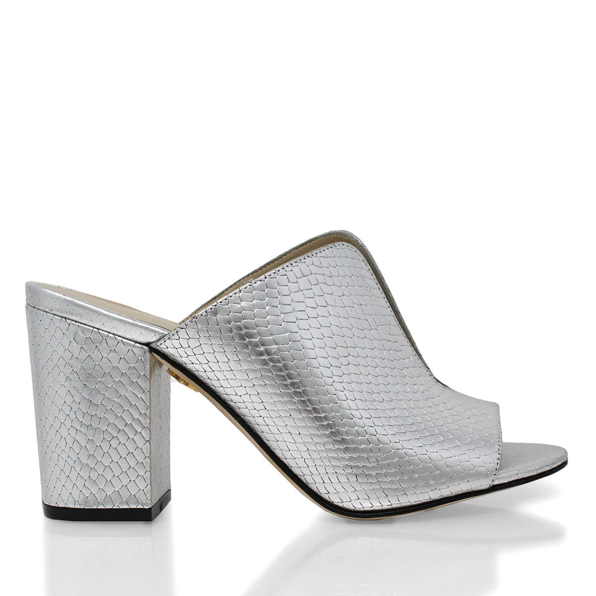 PELTZ 75 - Plata Regina Romero Zapato Sandalia Zapatilla Tacon Alto Para Dama En Piel 1 PELTZ 75 - Plata Regina Romero Zapato Sandalia Zapatilla Tacon Alto Para Dama En Piel