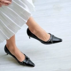 1993 - Negro Regina Romero Zapato Zapatilla Tacon Bajo Para Dama En Piel 9 1993 - Negro Regina Romero Zapato Zapatilla Tacon Bajo Para Dama En Piel -Reginaromero Tienda de ventas Regina Romero zapatilla pump 1993 negro piel 12