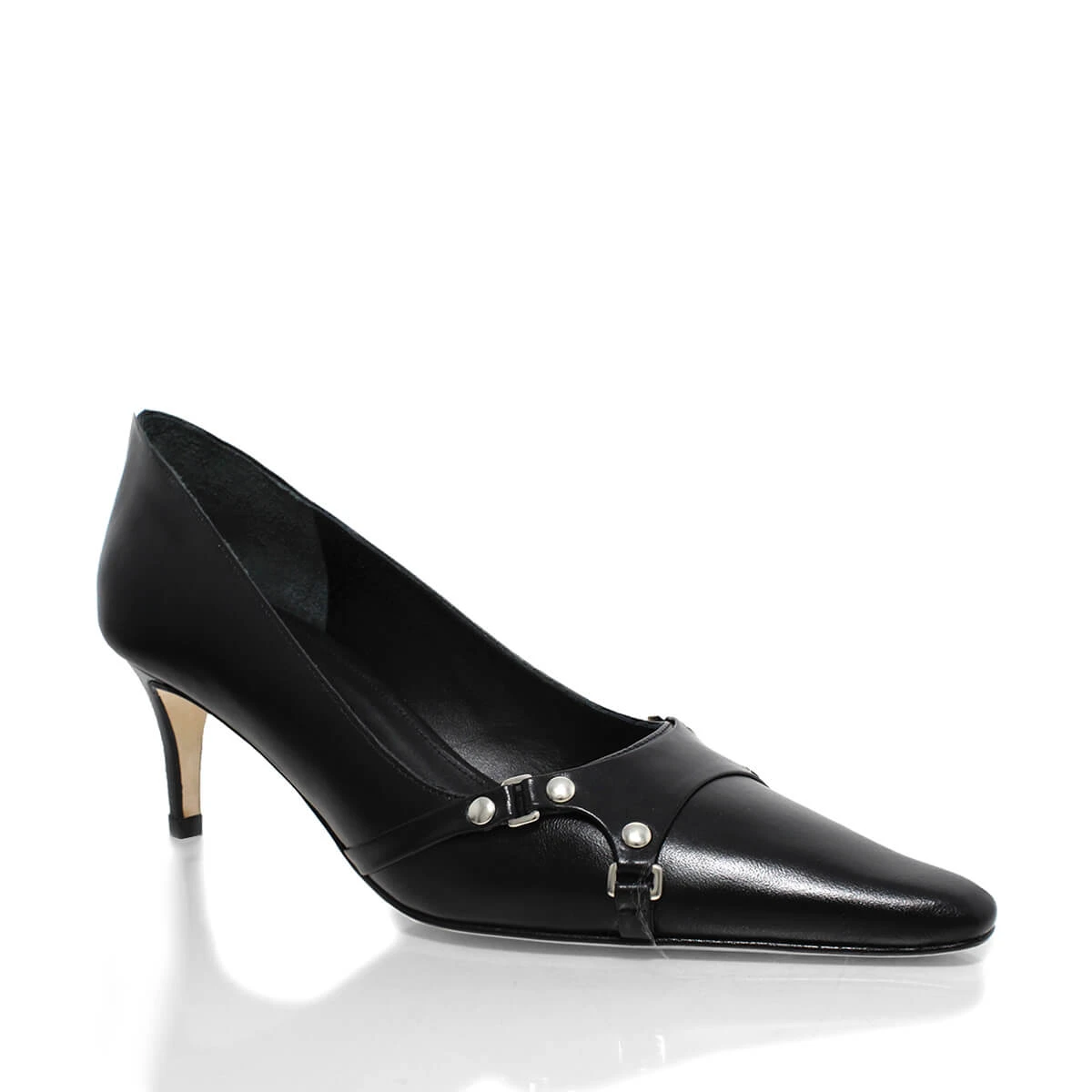 1993 - Negro Regina Romero Zapato Zapatilla Tacon Bajo Para Dama En Piel 5 1993 - Negro Regina Romero Zapato Zapatilla Tacon Bajo Para Dama En Piel - Imagen 5