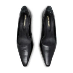 CRUZ 60 - Negro Regina Romero Zapato Zapatilla Tacon Bajo Para Dama En Piel -Reginaromero Tienda de ventas Regina Romero zapatilla pump Cruz negro piel 2