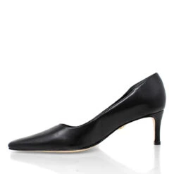 CRUZ 60 - Negro Regina Romero Zapato Zapatilla Tacon Bajo Para Dama En Piel -Reginaromero Tienda de ventas Regina Romero zapatilla pump Cruz negro piel 4