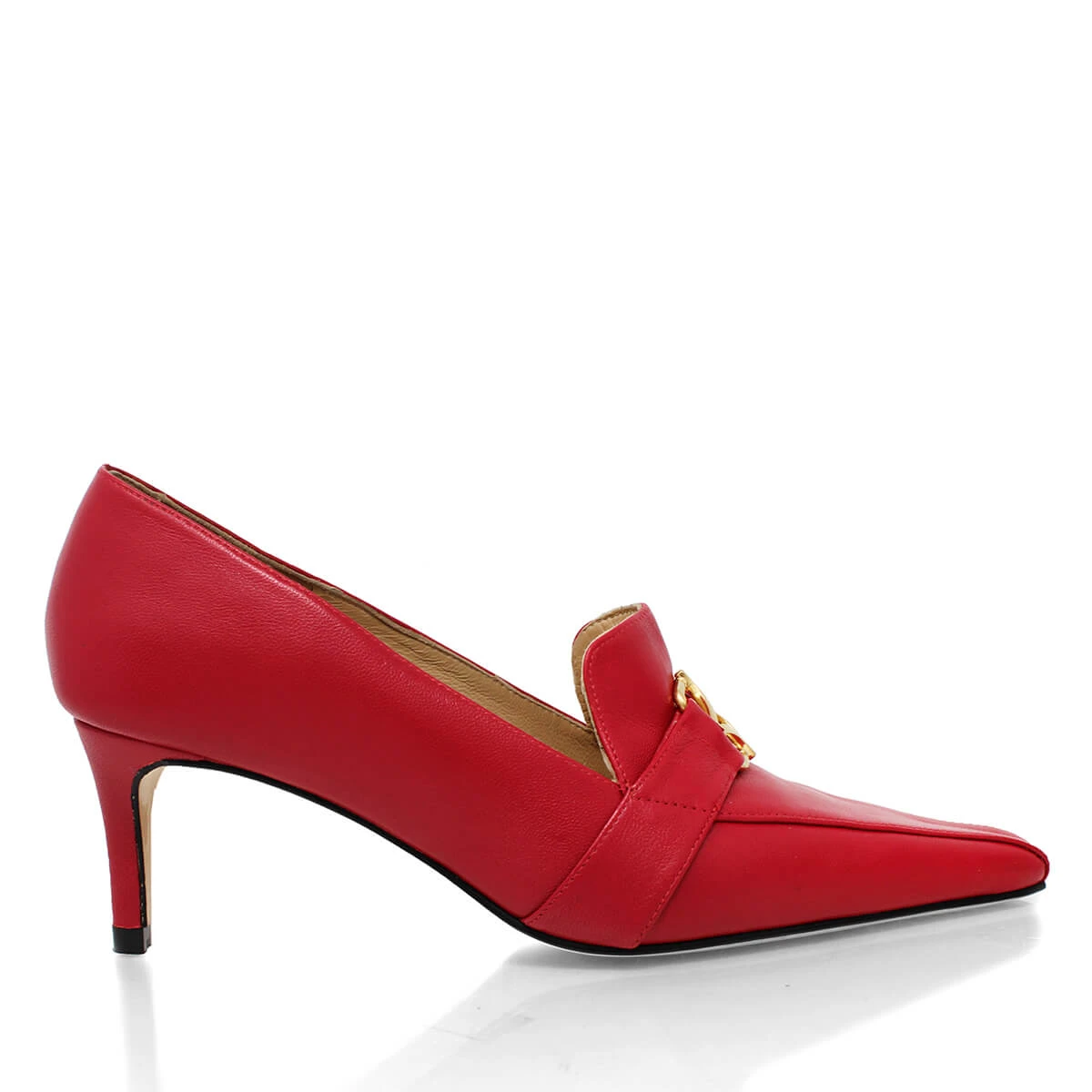 LONDON 60 - Rojo Regina Romero Zapato Zapatilla Tacon Bajo Para Dama En Piel 1 LONDON 60 - Rojo Regina Romero Zapato Zapatilla Tacon Bajo Para Dama En Piel