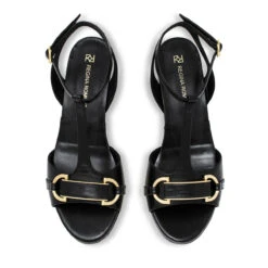 ARIZONA 55 - Negro Regina Romero Zapato Sandalia Zapatilla Tacon Bajo Para Dama En Piel -Reginaromero Tienda de ventas Regina Romero zapatilla sandalia Arizona negro piel 2