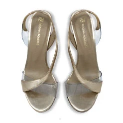 AXEL 85 - Champagne Regina Romero Zapato Sandalia Zapatilla Tacon Alto Para Dama En Piel -Reginaromero Tienda de ventas Regina Romero zapatilla sandalia Axel champagne piel 2