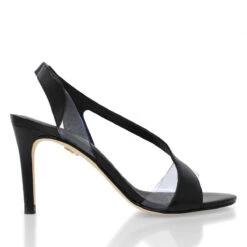 AXEL 85 - Negro Regina Romero Zapato Sandalia Zapatilla Tacon Alto Para Dama En Piel