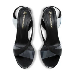 AXEL 85 - Negro Regina Romero Zapato Sandalia Zapatilla Tacon Alto Para Dama En Piel -Reginaromero Tienda de ventas Regina Romero zapatilla sandalia Axel negro piel 2