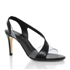 AXEL 85 - Negro Regina Romero Zapato Sandalia Zapatilla Tacon Alto Para Dama En Piel -Reginaromero Tienda de ventas Regina Romero zapatilla sandalia Axel negro piel 3