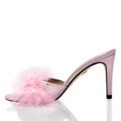 BARBIE 85 - Rosa Metalico Regina Romero Zapato Sandalia Zapatilla Tacon Alto Para Dama En Piel -Reginaromero Tienda de ventas Regina Romero zapatilla sandalia Barbie rosa metalico piel 4