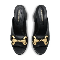 BASS 75 - Negro Regina Romero Zapato Sandalia Zapatilla Tacon Alto Para Dama En Piel -Reginaromero Tienda de ventas Regina Romero zapatilla sandalia Bass negro piel 2 43c8849a cee0 4ca8 8890 ee5a1fc255ad