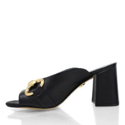 BASS 75 - Negro Regina Romero Zapato Sandalia Zapatilla Tacon Alto Para Dama En Piel -Reginaromero Tienda de ventas Regina Romero zapatilla sandalia Bass negro piel 4