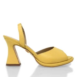 DAVINA 85 - Amarillo Regina Romero Zapato Zapatilla Tacon Alto Para Dama En Piel