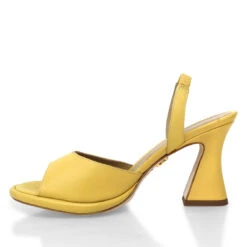 DAVINA 85 - Amarillo Regina Romero Zapato Zapatilla Tacon Alto Para Dama En Piel -Reginaromero Tienda de ventas Regina Romero zapatilla sandalia Davina amarillo piel BN 4