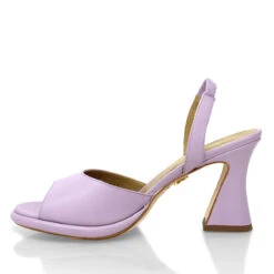 DAVINA 85 - Lila Regina Romero Zapato Zapatilla Tacon Alto Para Dama En Piel -Reginaromero Tienda de ventas Regina Romero zapatilla sandalia Davina lila piel BN 4
