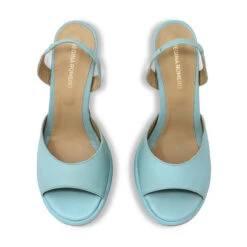 DAVINA 85 - Aqua Regina Romero Zapato Zapatilla Tacon Alto Para Dama En Piel 13 DAVINA 85 - Aqua Regina Romero Zapato Zapatilla Tacon Alto Para Dama En Piel -Reginaromero Tienda de ventas Regina Romero zapatilla sandalia Davina menta piel BN 2