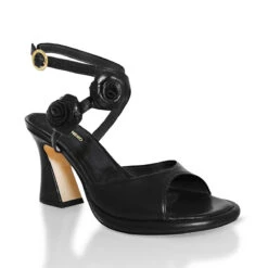 GODIVA 85 - Negro Regina Romero Zapato Zapatilla Tacon Alto Para Dama En Piel -Reginaromero Tienda de ventas Regina Romero zapatilla sandalia Godiva negro piel 3 4b8774d9 0595 4fe5 aae4 e55ec58a64f8