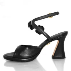 GODIVA 85 - Negro Regina Romero Zapato Zapatilla Tacon Alto Para Dama En Piel -Reginaromero Tienda de ventas Regina Romero zapatilla sandalia Godiva negro piel 4 b43f89bf 0cfe 42c4 bc2f ff096faa8d98