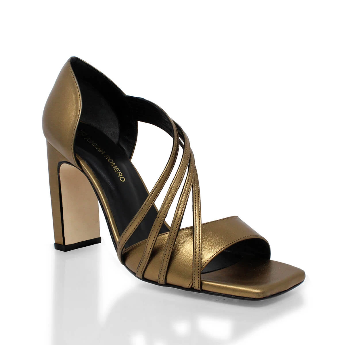 HADA 100 - Oro Viejo Regina Romero Zapato Sandalia Zapatilla Tacon Alto Para Dama En Piel 7 HADA 100 - Oro Viejo Regina Romero Zapato Sandalia Zapatilla Tacon Alto Para Dama En Piel - Imagen 7