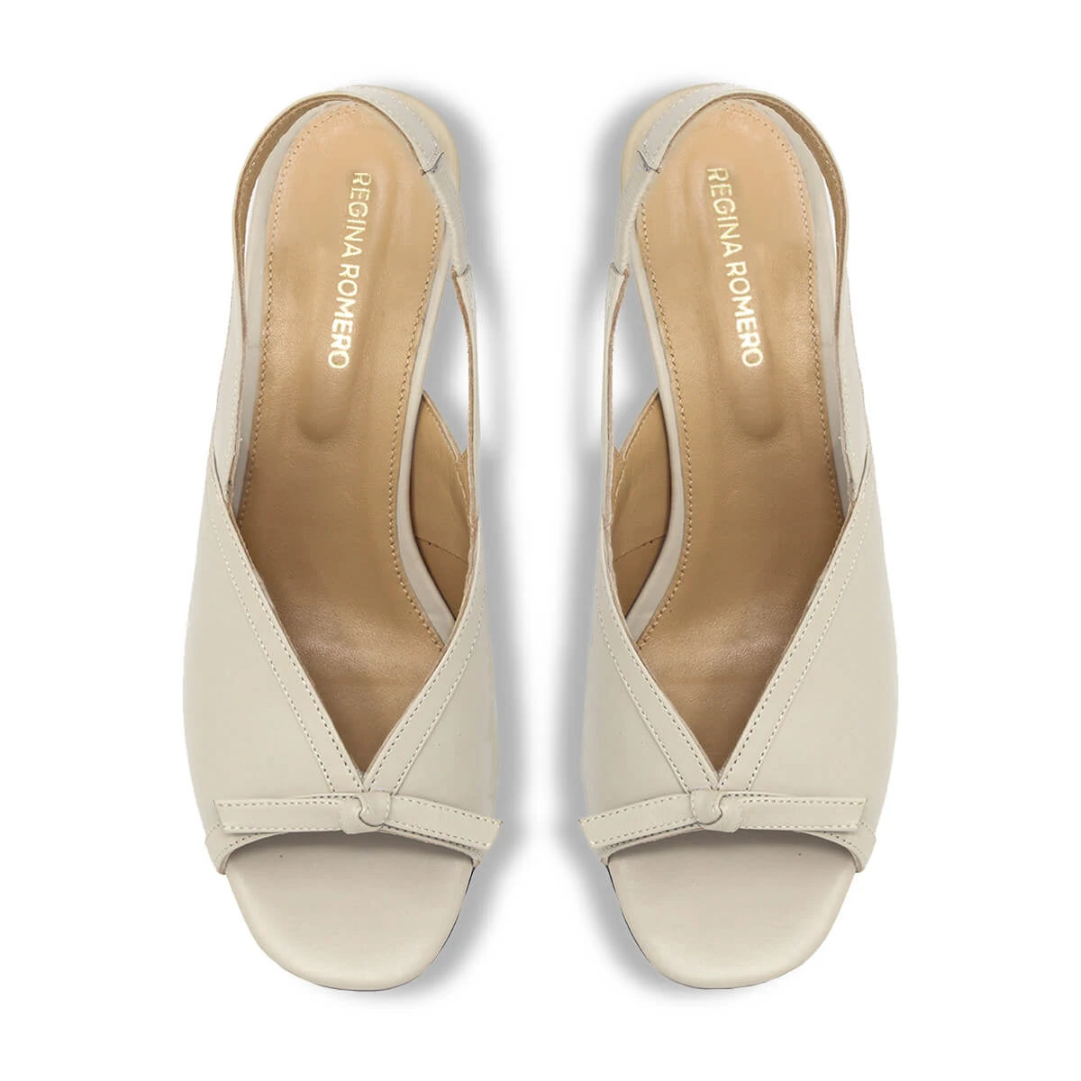 JORDAN 60 - Beige Regina Romero Zapato Sandalia Zapatilla Tacon Bajo Para Dama En Piel 7 JORDAN 60 - Beige Regina Romero Zapato Sandalia Zapatilla Tacon Bajo Para Dama En Piel - Imagen 7