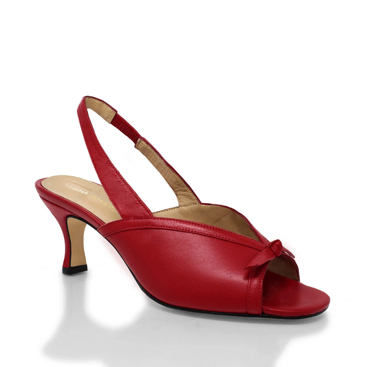 JORDAN 60 - Rojo Regina Romero Zapato Sandalia Zapatilla Tacon Bajo Para Dama En Piel 4 JORDAN 60 - Rojo Regina Romero Zapato Sandalia Zapatilla Tacon Bajo Para Dama En Piel - Imagen 4