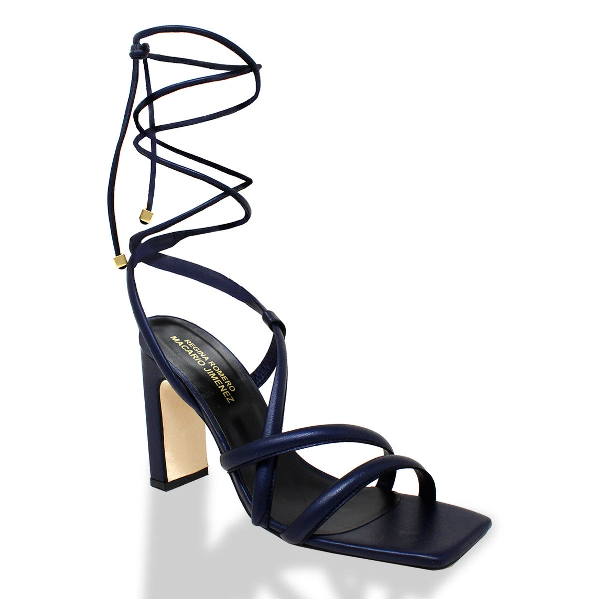 JULIETTE 100 - Azul Ahumado Regina Romero Zapato Sandalia Zapatilla Tacon Alto Para Dama En Piel 3 JULIETTE 100 - Azul Ahumado Regina Romero Zapato Sandalia Zapatilla Tacon Alto Para Dama En Piel - Imagen 3